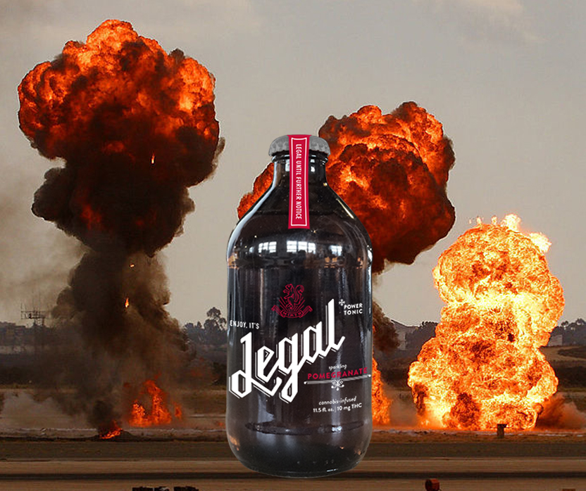 Watch out for the sativa-infused shrapnel.