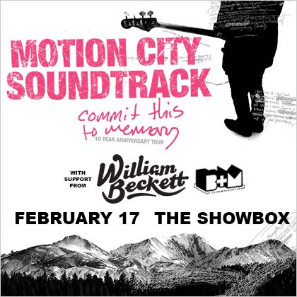Showbox presents: Motion City Soundtrack Tuesday | February 17 7:30 pm | Showbox  Motion City