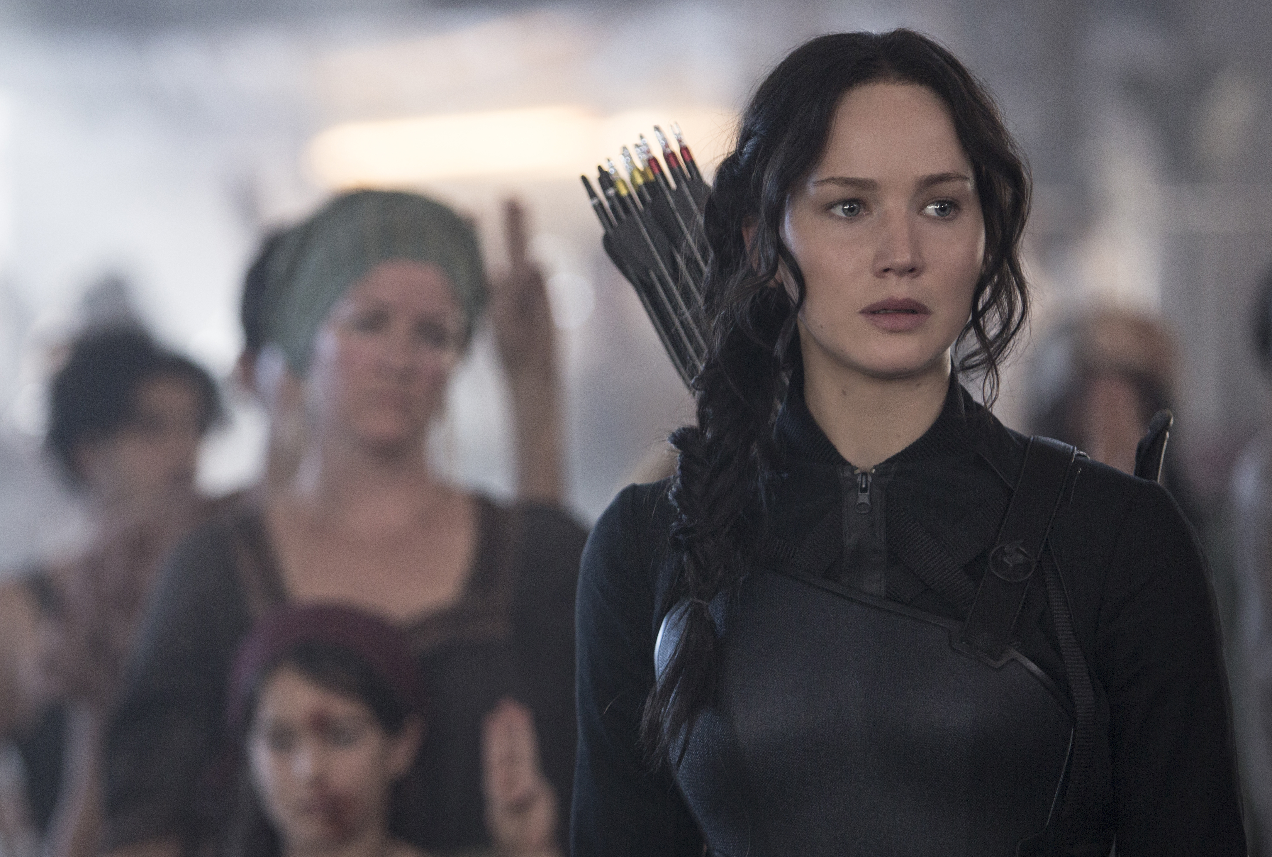 Lawrence as Katniss Everdeen in the penultimate Hunger Games movie.Murray Close/Lionsgate