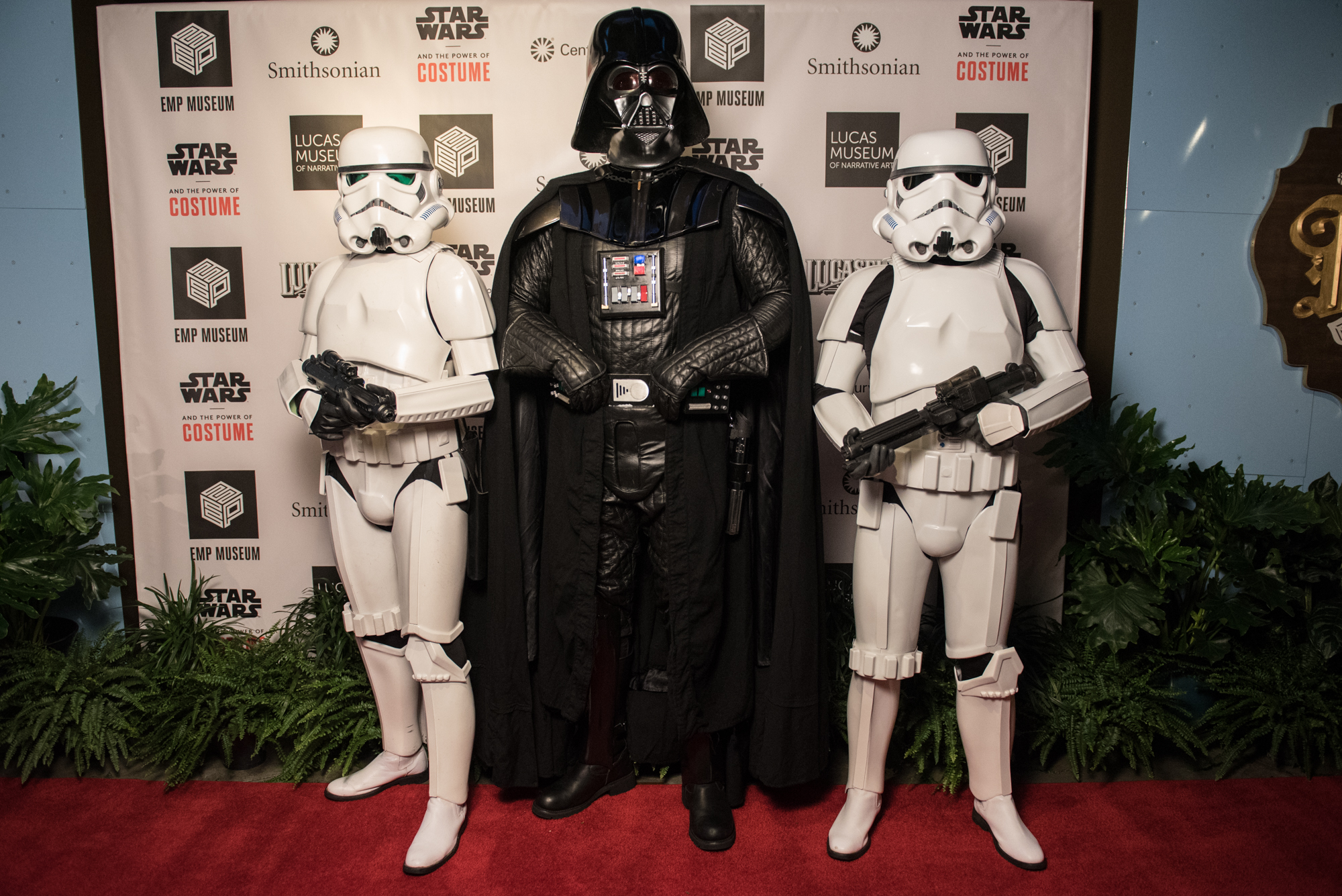 What's a Star Wars opening without Darth Vader and his storm troopers.