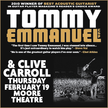Square Peg Concerts present: Tommy Emanuel Thursday | February 19th 7:30 pm | The