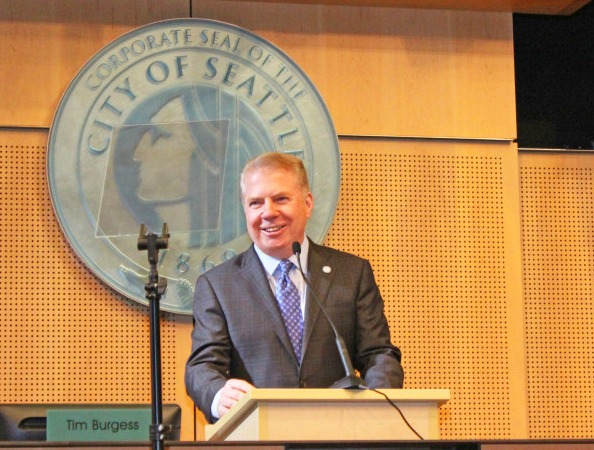 In just under 40 minutes Tuesday, Seattle Mayor Ed Murray delivered his