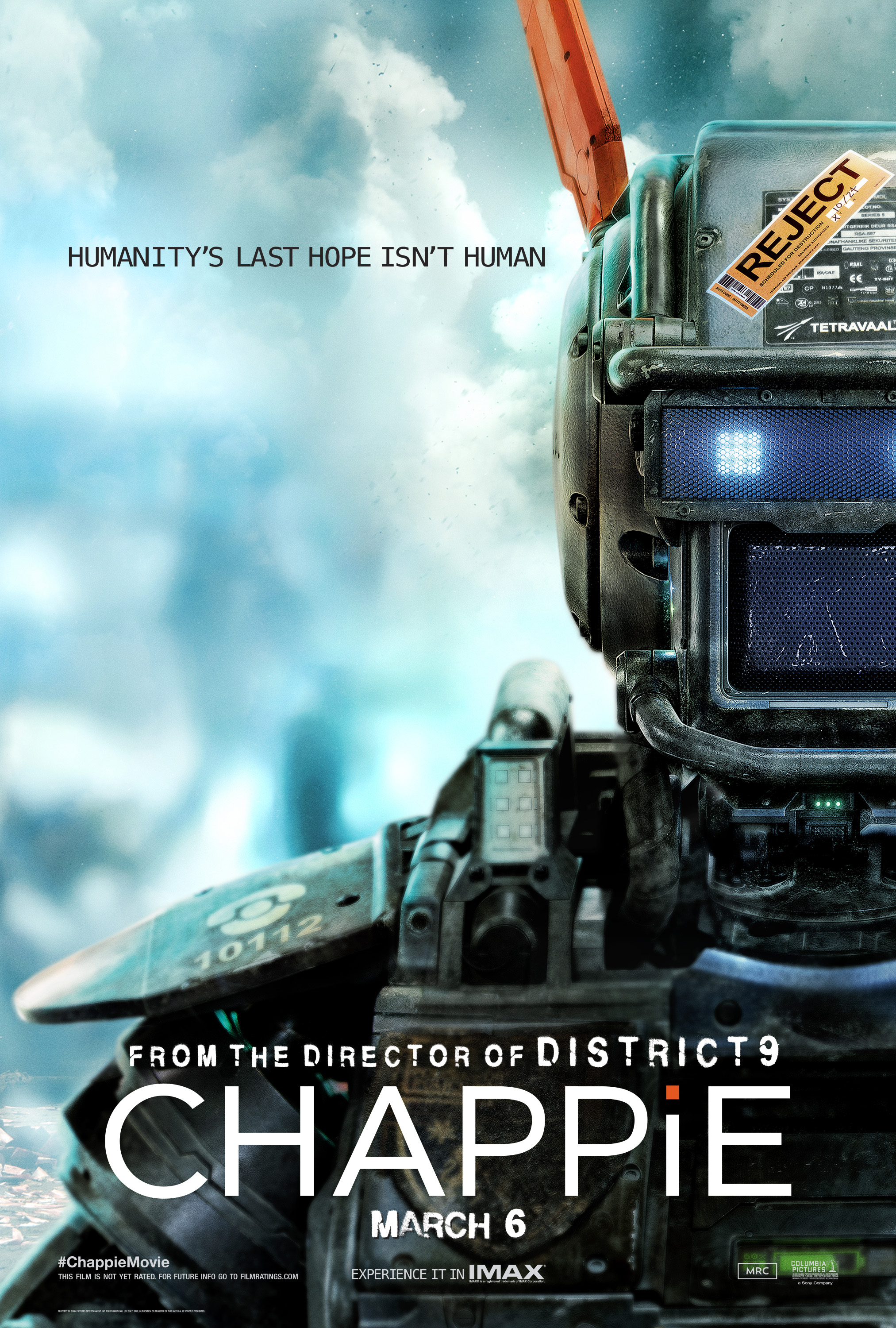 Columbia Pictures presents: Chappie Wednesday | March 4 7:30 pm  In the near future, a