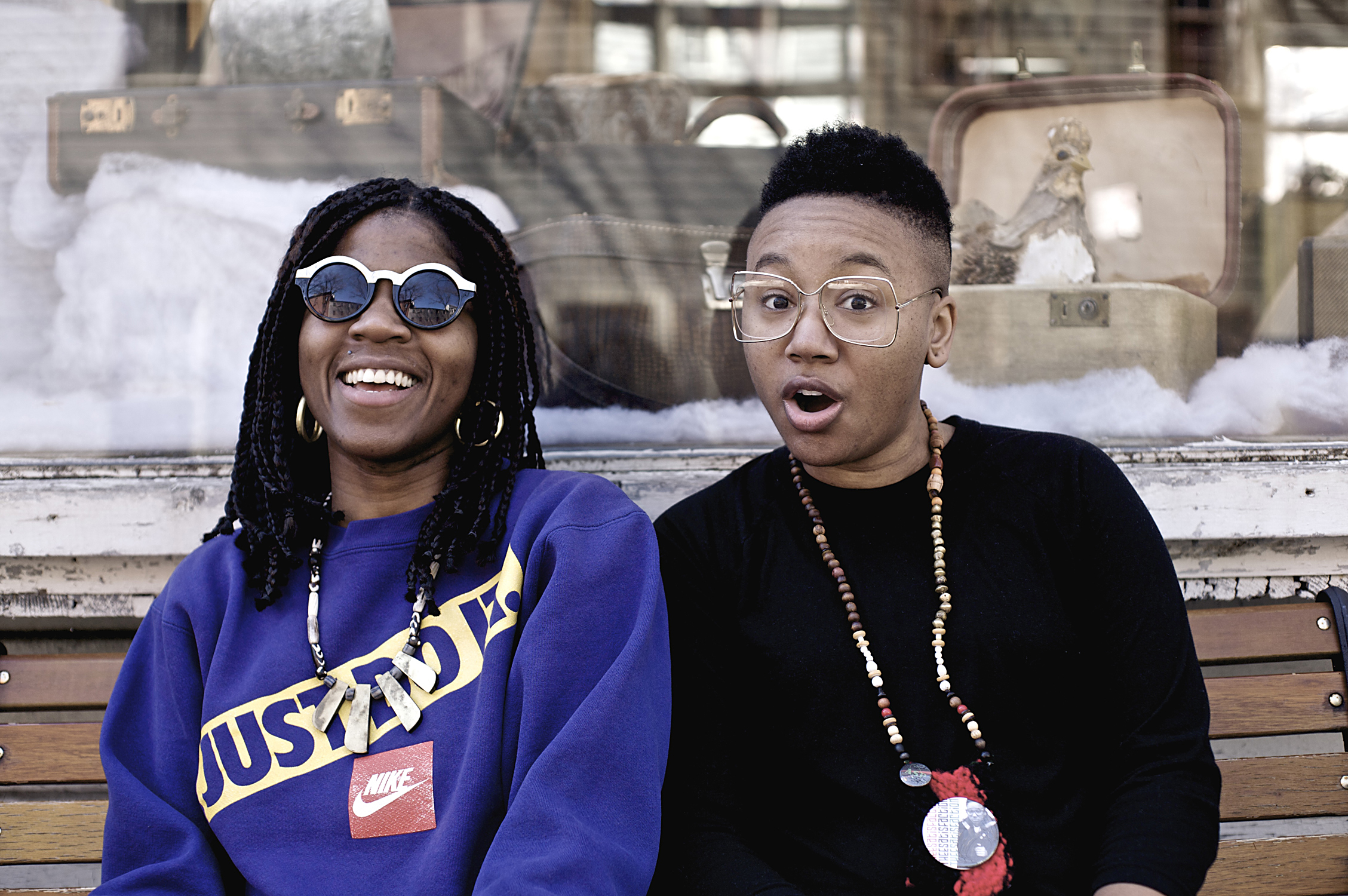 Catherine Harris-White (left) and Stasia Irons of THEESatisfaction.
