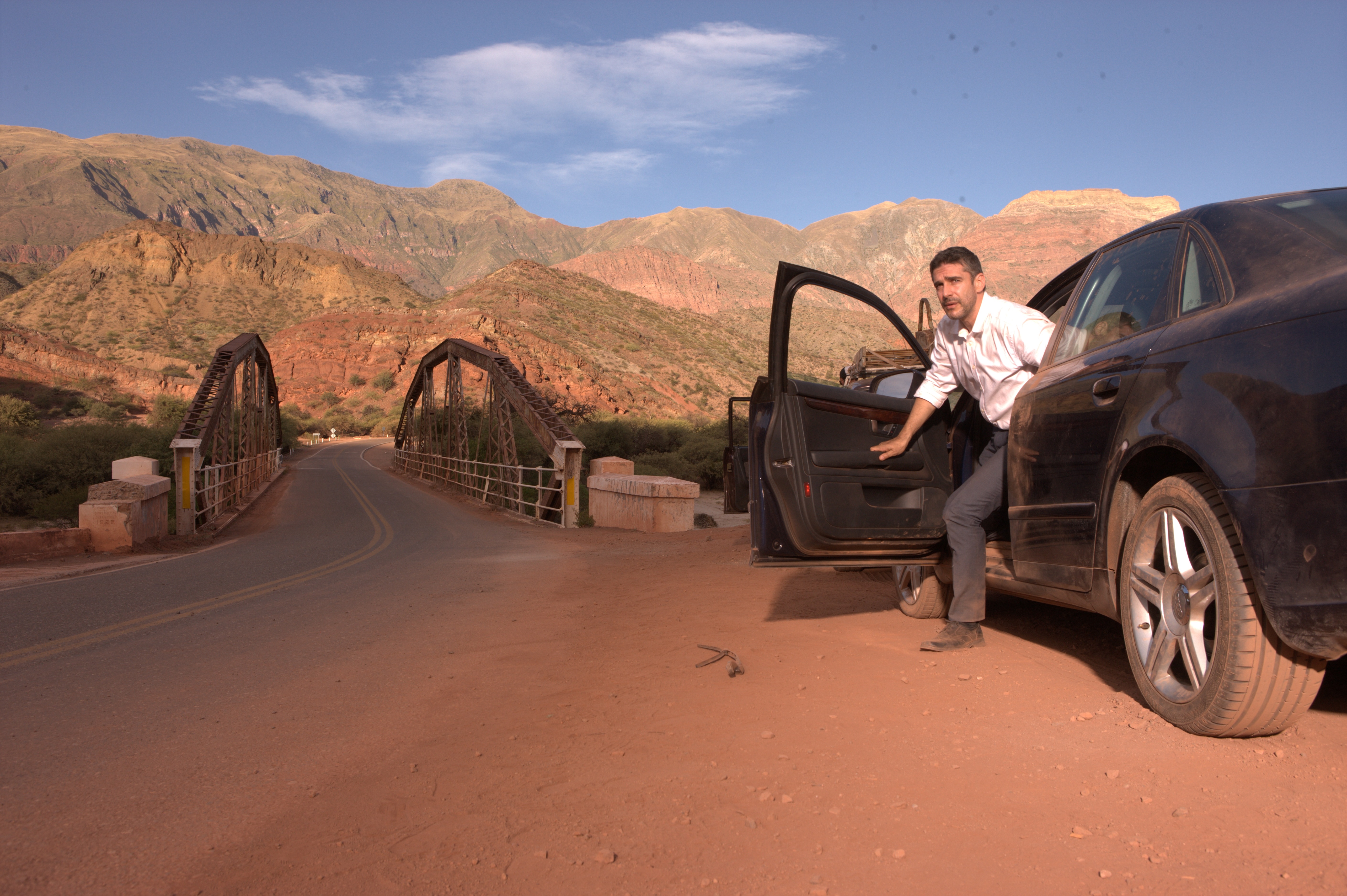 Don't get out of the car! Sbaraglia in the “Road to Hell” episode.Sony Pictures Classics