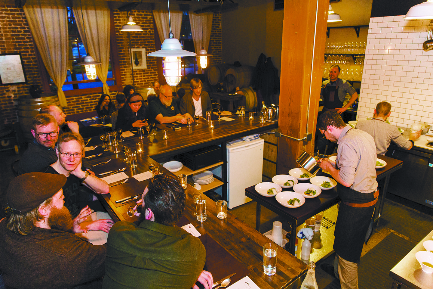 A recent beer dinner Sprints hosted at Holdfast in Portland.