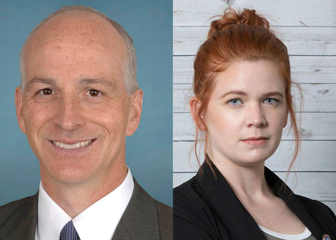 The race for Washington’s 9th Congressional District is between two Democrats, incumbent Adam Smith (left) and political newcomer Sarah Smith. File photo