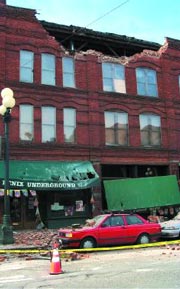 Fallen Fenix: The club's building sustained $1.5 million in damage.
