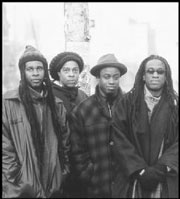 Living Colour shows were always really physical, says Glover, second from right.