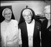 Reggae enablers: Sister Mary Ignatius Davies (center) and friends.