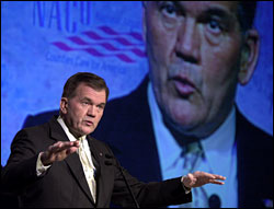 Promises, promises from Homeland Security chief Tom Ridge.