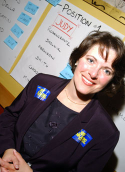 Judy Nicastro saw her 25 percent showing as a glass one-quarter full.