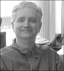 Beattie, with hair grown out.