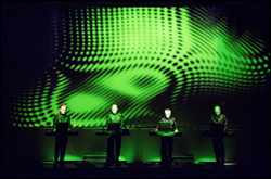 They are the robots: Kraftwerk, "live" and onstage.