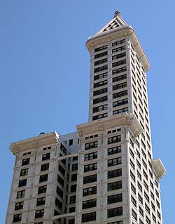 The Smith Tower, Seattle's first real skyscraper, turned 90 this summer.