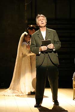 Stage Manager Skerritt: wired in more ways than one.