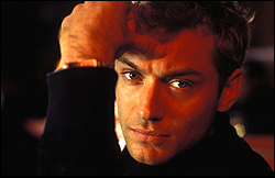 Law as Alfie: a low-testosterone lothario.