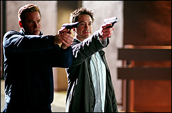 Kilmer (left) and Downey go Bang Bang.