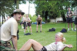 Here's the drill: Mike Lawson's popular boot camps and conditioning classes bring Army-style training to civilian life.