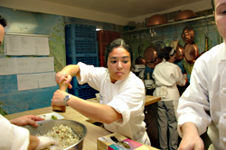 In the House: Chef Hines cooks for the James Beard Foundation.