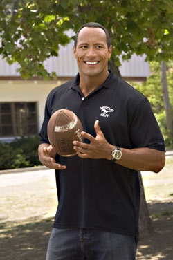 The Rock actually did play college ball.