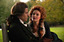 Ioan Gruffudd tells Romola Garai that slavery is wrong in Amazing Grace.