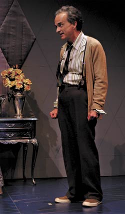 Pichette as a verbose, academic Brit in a 2004 ACT production of Stoppard’s Jumpers.