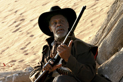 Danny Glover has a role in the show trial.