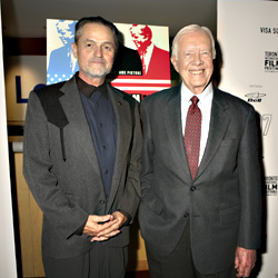 Demme (left) with his much-admired subject