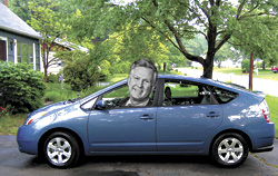 Larry Phillips can use his county-supplied Prius for whatever he damn well pleases.