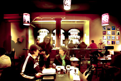 Eat with your eyes, not just your hands.