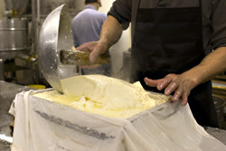 Forming local, seasonal soy products at Northwest Tofu.