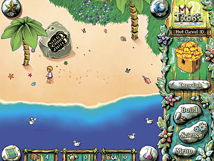 Big Fish Games’ My Tribe: a truly sedentary staycation.