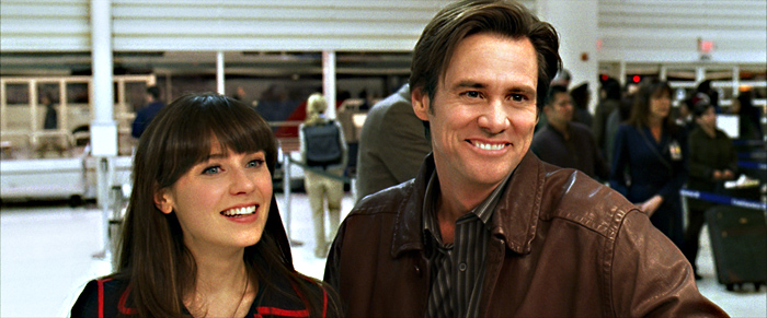 Not even Deschanel can supply enough quirk to save Carrey from himself.