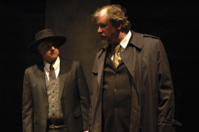 Transparently troubling: Leggett (right) and Allan Armstrong in Merchant.