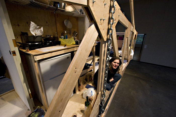 The author at (temporary) home.