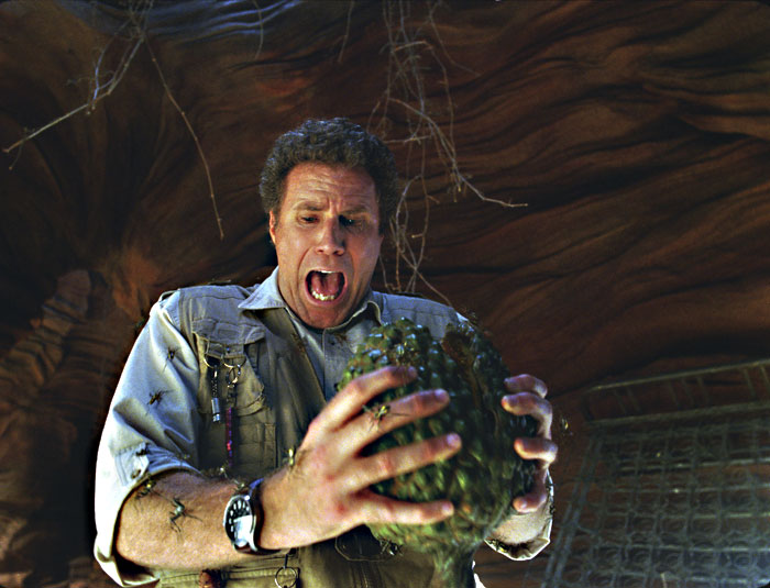 Ferrell hates bugs! Bugs!