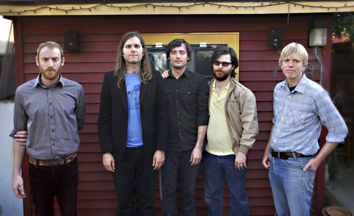 Eric D. Johnson (second from left) and his Fruit Bats make songs for slow summer nights.