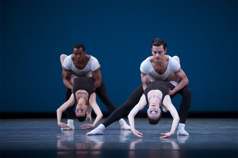 PNB gets its Balanchine on: Dec and Kiyon Gaines (left) with Sarah Ricard Orza and Jerome Tisserand.