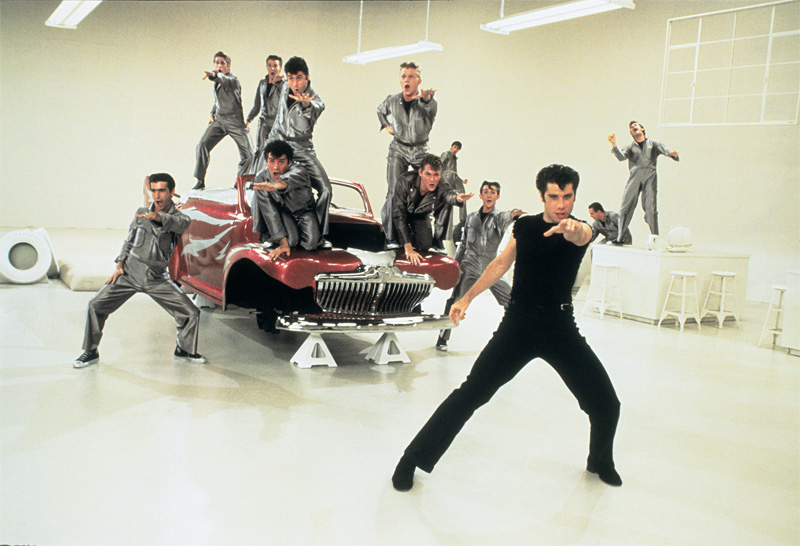 Travolta and company revive the 50sand the 70s.