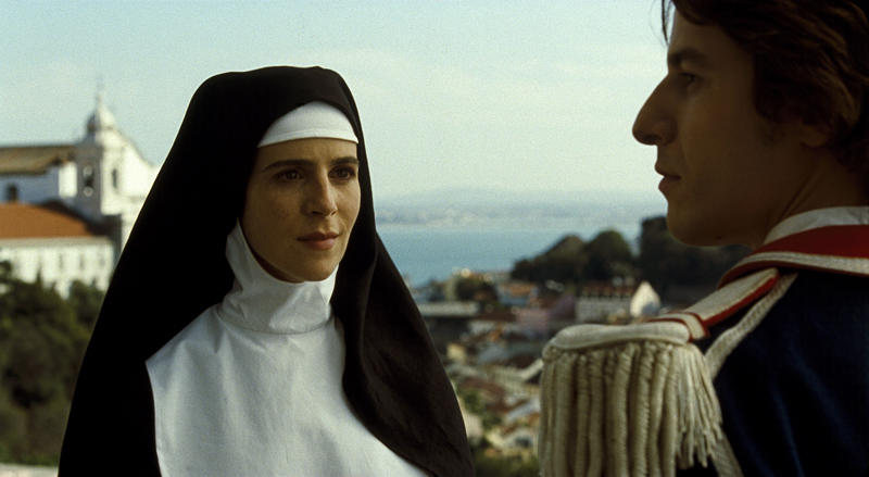 The actress (Baldaque) playing the nun.