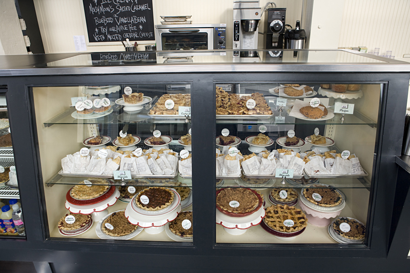 High 5's pies are great—in a display case.
