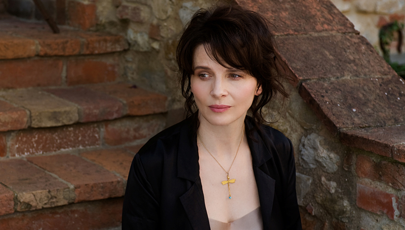 Binoche plays some kind of version of herself?