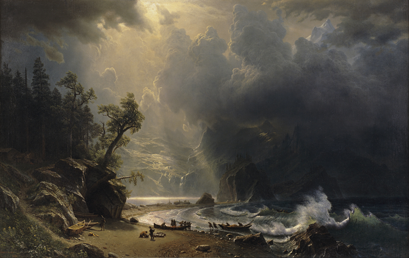 Half research, half fantasy: Bierstadt's Puget Sound.