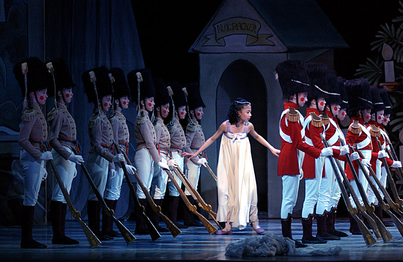 Students from PNB's ballet school (pictured) often graduate to the Nutcracker corps.