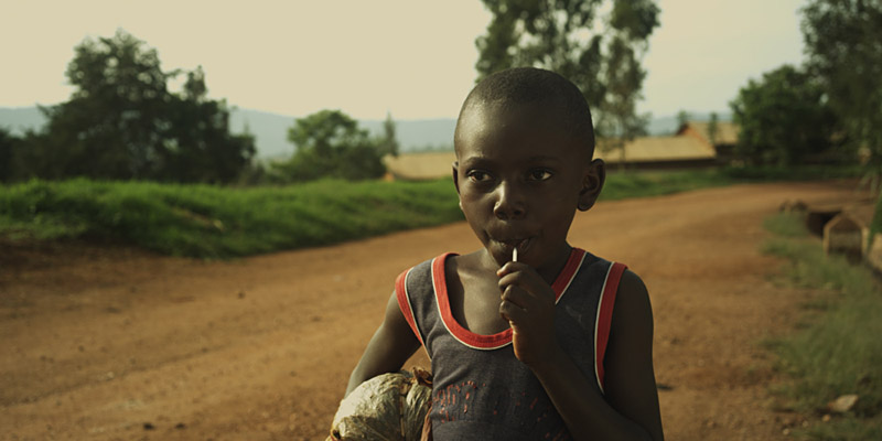 Little Ish, one of the Rwandan orphans.