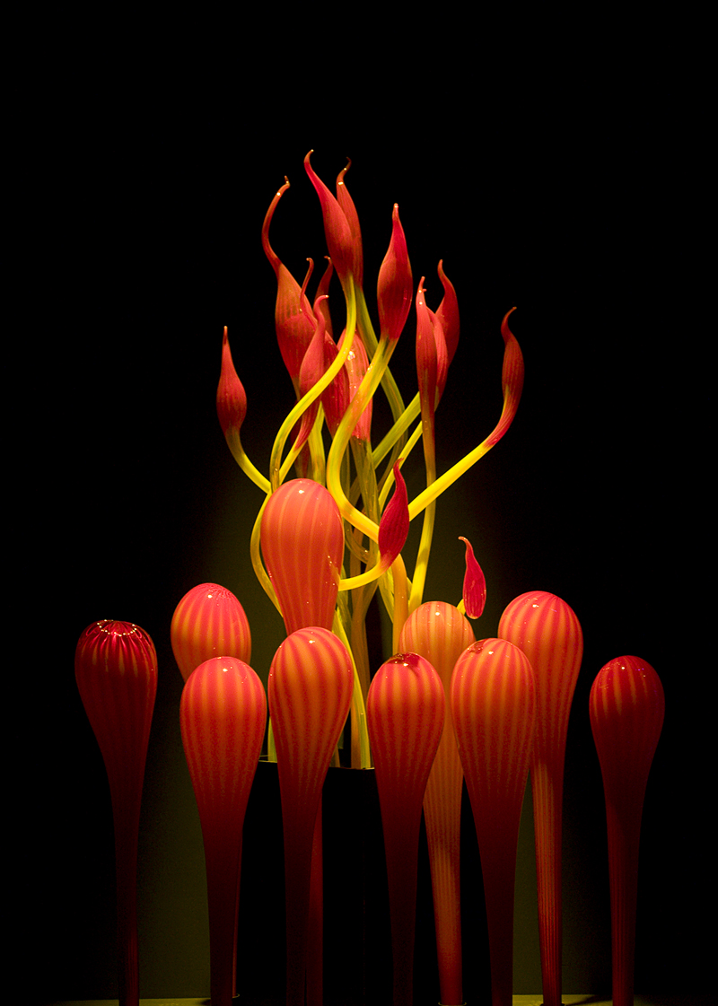 Chihuly's cold flame, onstage at Benaroya.