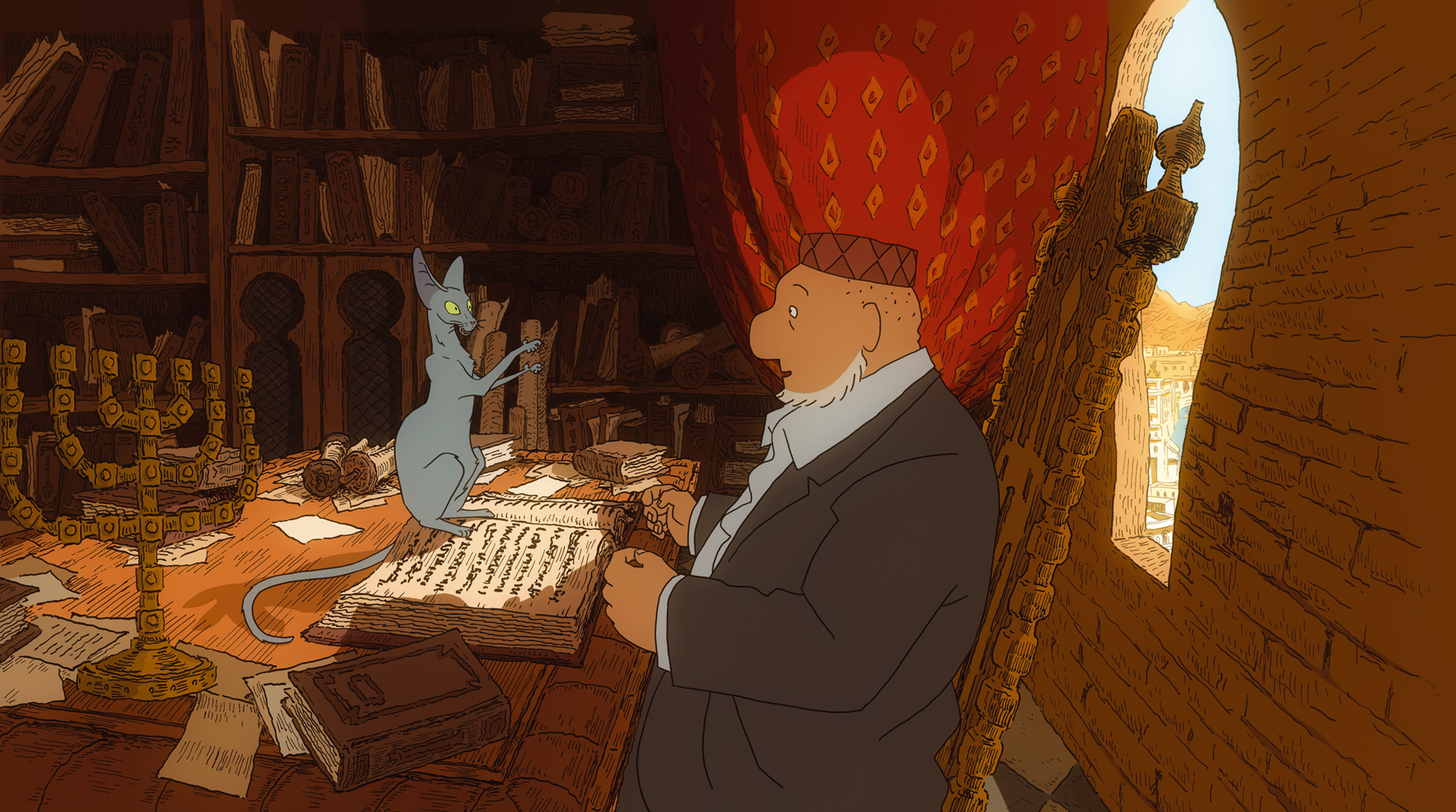 The feline questions his master.Gkids.tv