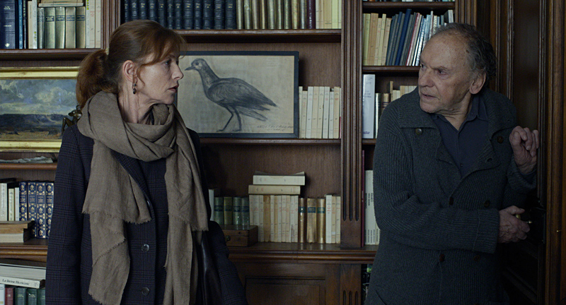 The discussion no adult wants to have with their aged parent: Huppert with Trintignant.