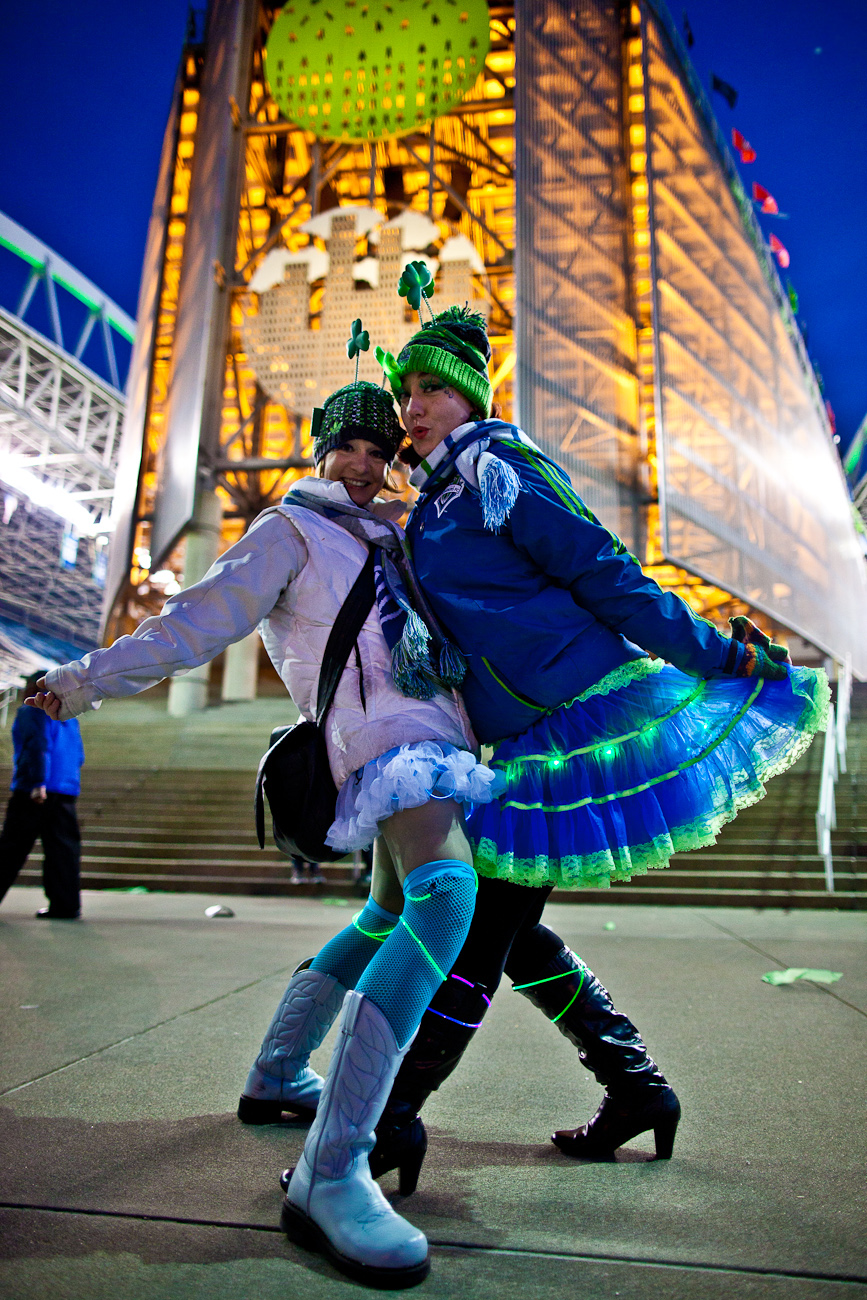 It was a day before St. Patty's Day, but the green was